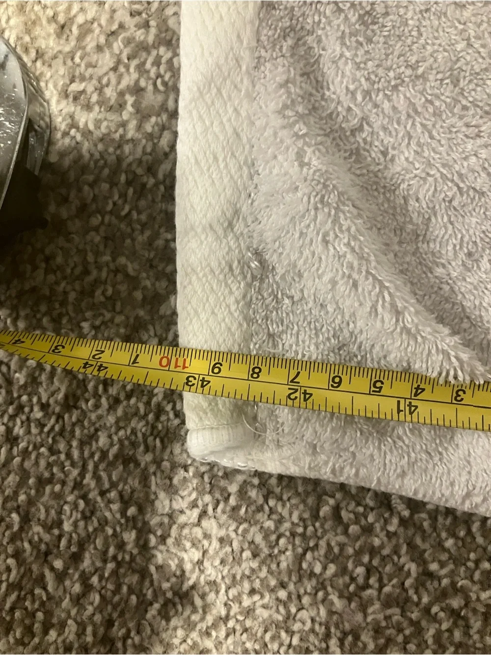 VINTAGE CHRISTIAN DIOR WHITE BATH TOWEL FROM VIP NOVELTY GIFT